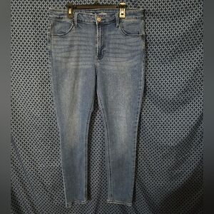 Old Navy - Ladies High-Rise Super Skinny, Blue Denim Jeans. Size - 12